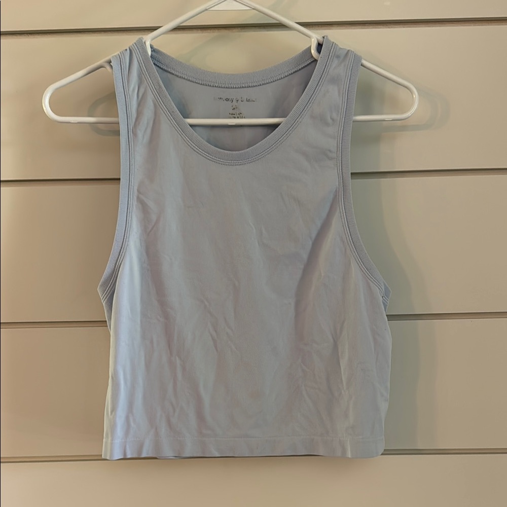 Harmony Balance Blue Tank Top